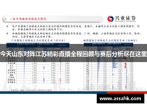 今天山东对阵江苏精彩直播全程回顾与赛后分析尽在这里